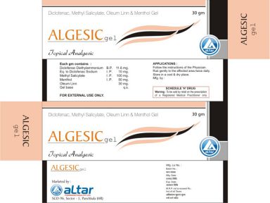 ALGESIC - Altar Pharmaceuticals Pvt. Ltd.